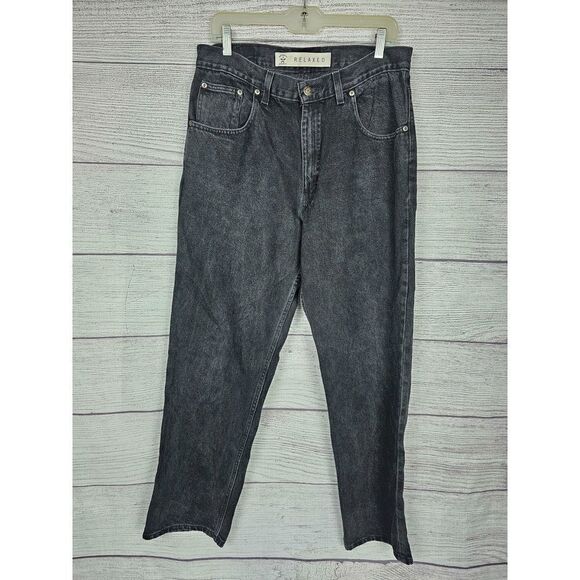 Arizona Men's Relaxed Fit Jeans Black Size 34x32 - Picture 1 of 8